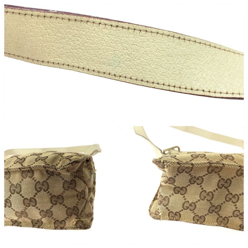 Gucci Brown Beige Gold Hardware GG Canvas Shoulder Bag Crossbody — view 6
