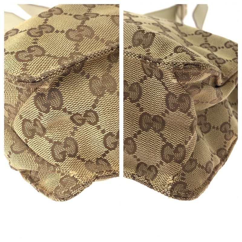 Gucci Brown Beige Gold Hardware GG Canvas Shoulder Bag Crossbody — view 3