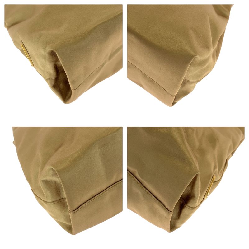 Prada Gold Hardware Satin Chain Tote Handbag — view 3