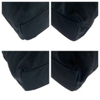 Prada Tessuto Triangle Logo Plate Black Silver Hardware Nylon Tote Bag — view 3