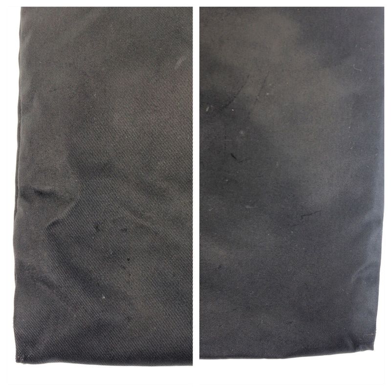 Prada Tessuto Triangle Logo Plate Black Silver Hardware Nylon Shoulder Bag — view 5