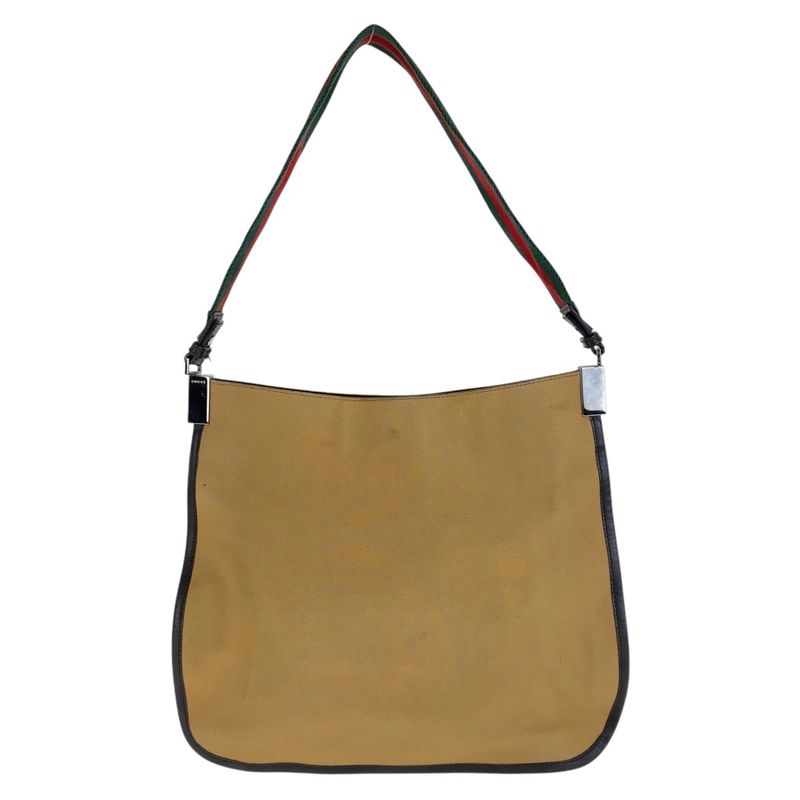 Gucci Sherry Line Beige Camel Canvas 001 4321 Shoulder Bag — view 2
