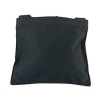 Prada Tessuto Triangle Logo Plate Black Silver Hardware Nylon Shoulder Bag — view 2