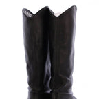 Chanel Jockey Boots Middle Length Coco Mark Leather 38 C Black KH — view 4