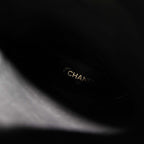 Chanel Jockey Boots Middle Length Coco Mark Leather 38 C Black KH — view 8