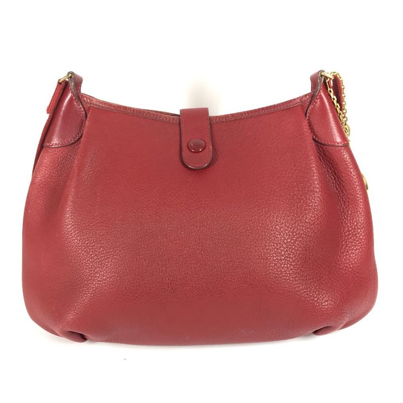 Hermes Shoulder Bag Rodeo De Leather Red — view 2