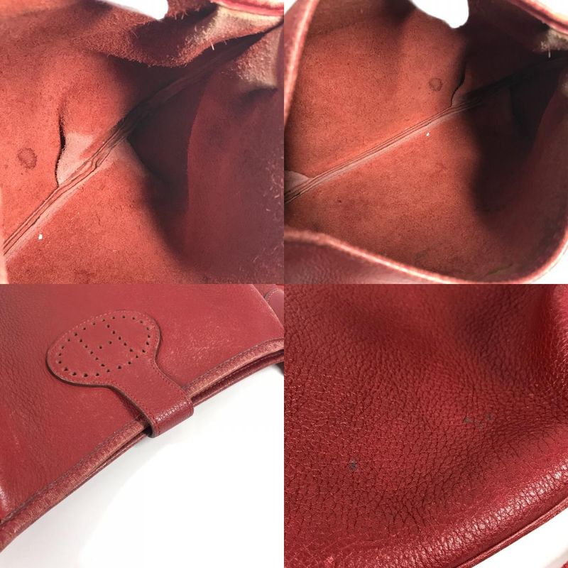 Hermes Shoulder Bag Rodeo De Leather Red — view 9