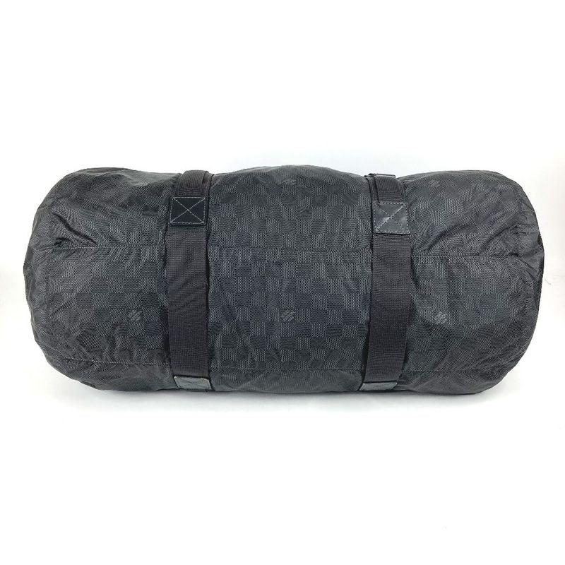 Louis Vuitton Practical Boston Bag Leather Nylon Black — view 5