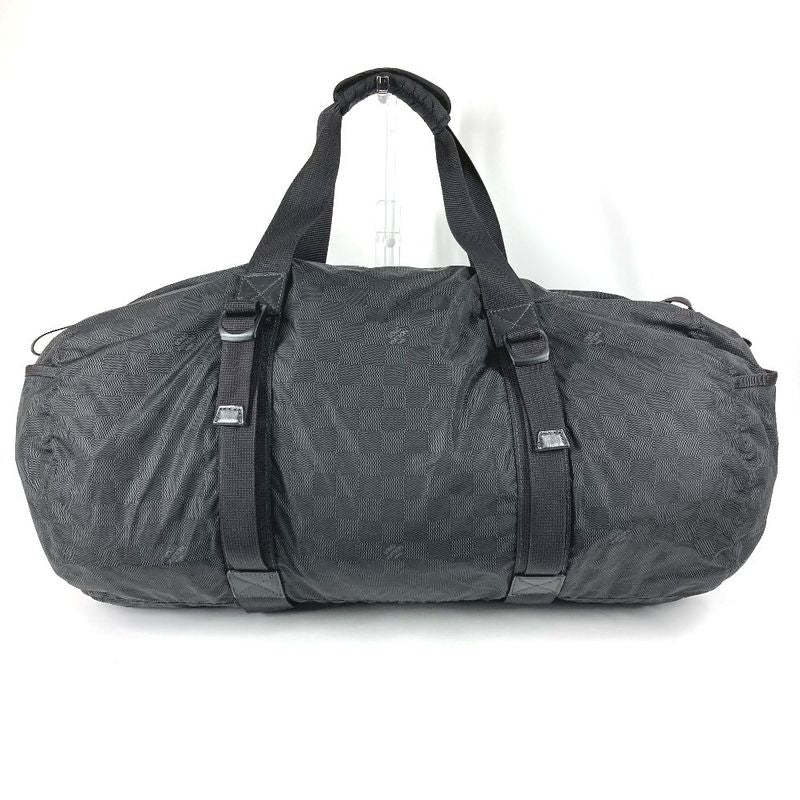 Louis Vuitton Practical Boston Bag Leather Nylon Black — view 2