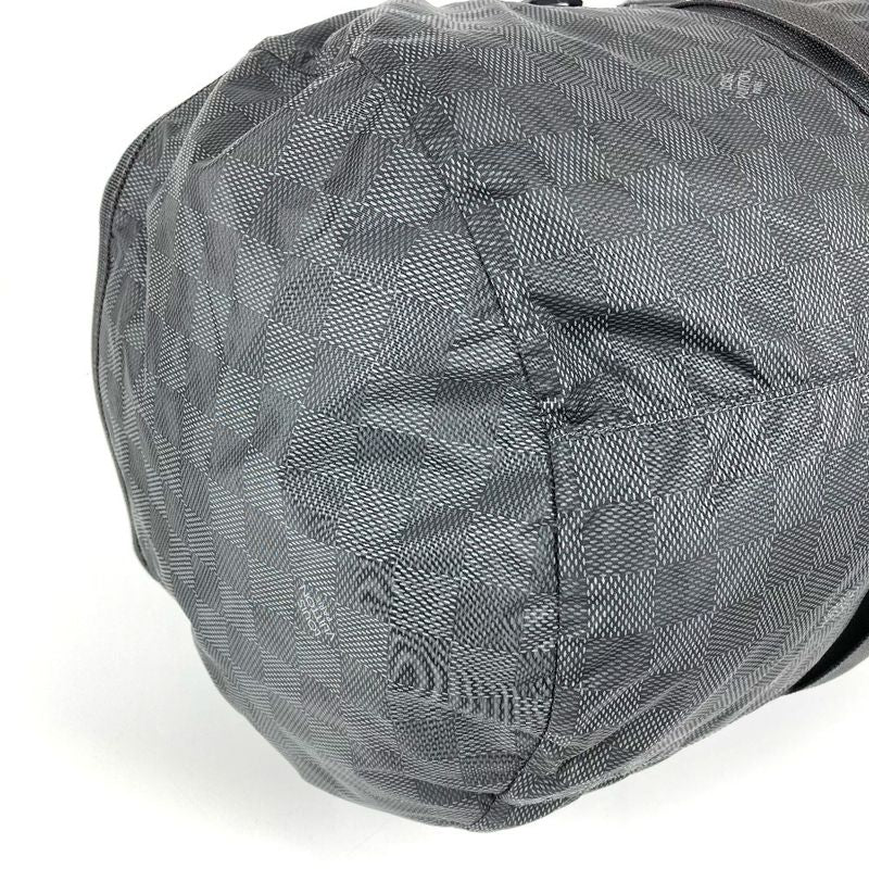 Louis Vuitton Practical Boston Bag Leather Nylon Black — view 7