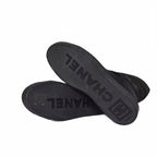 Chanel Long Boots Mouton Inner Shearling Coco Mark 36.5 Black Aa — view 5