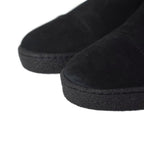 Chanel Long Boots Mouton Inner Shearling Coco Mark 36.5 Black Aa — view 4