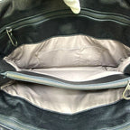 Bottega Veneta Intrecciato Business Bag Briefcase Handbag Black Leather — view 9