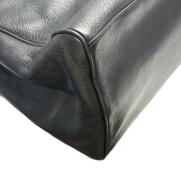 Bottega Veneta Intrecciato Business Bag Briefcase Handbag Black Leather — view 3