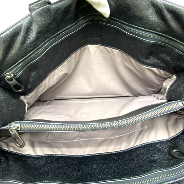 Bottega Veneta Intrecciato Business Bag Briefcase Handbag Black Leather — view 7