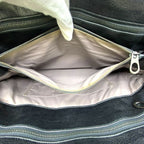 Bottega Veneta Intrecciato Business Bag Briefcase Handbag Black Leather — view 8