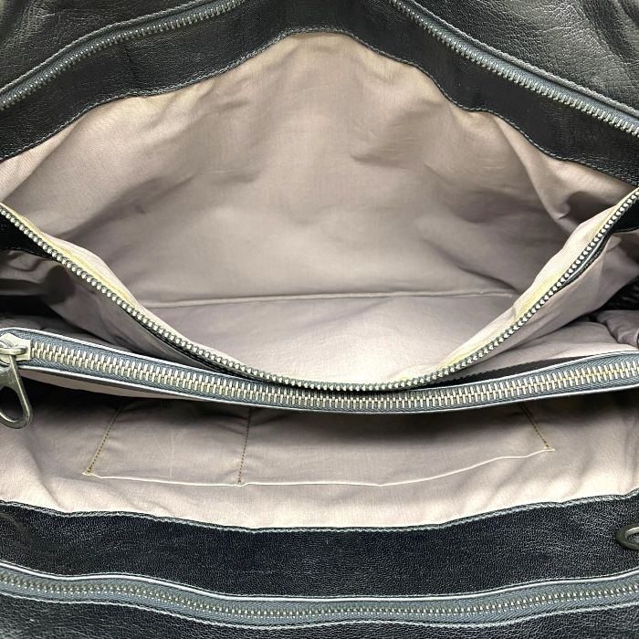 Bottega Veneta Intrecciato Business Bag Briefcase Handbag Black Leather — view 6