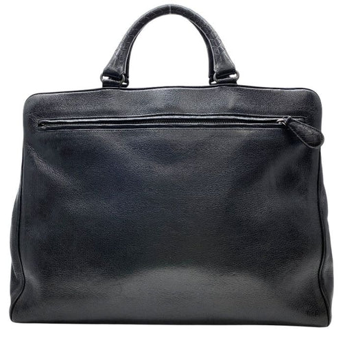 Bottega Veneta Intrecciato Business Bag Briefcase Handbag Black Leather — view 2