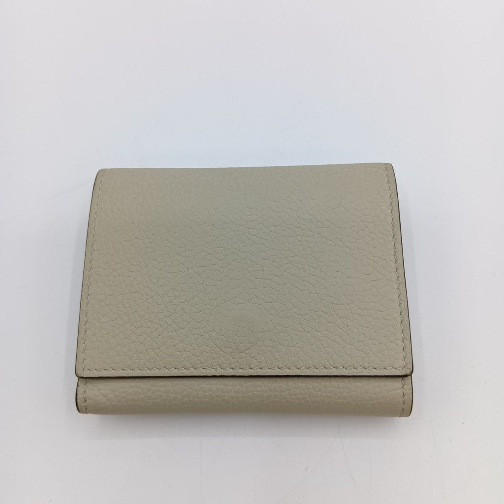 Gucci Embossed Logo Mini Wallet Trifold Ivory — view 3