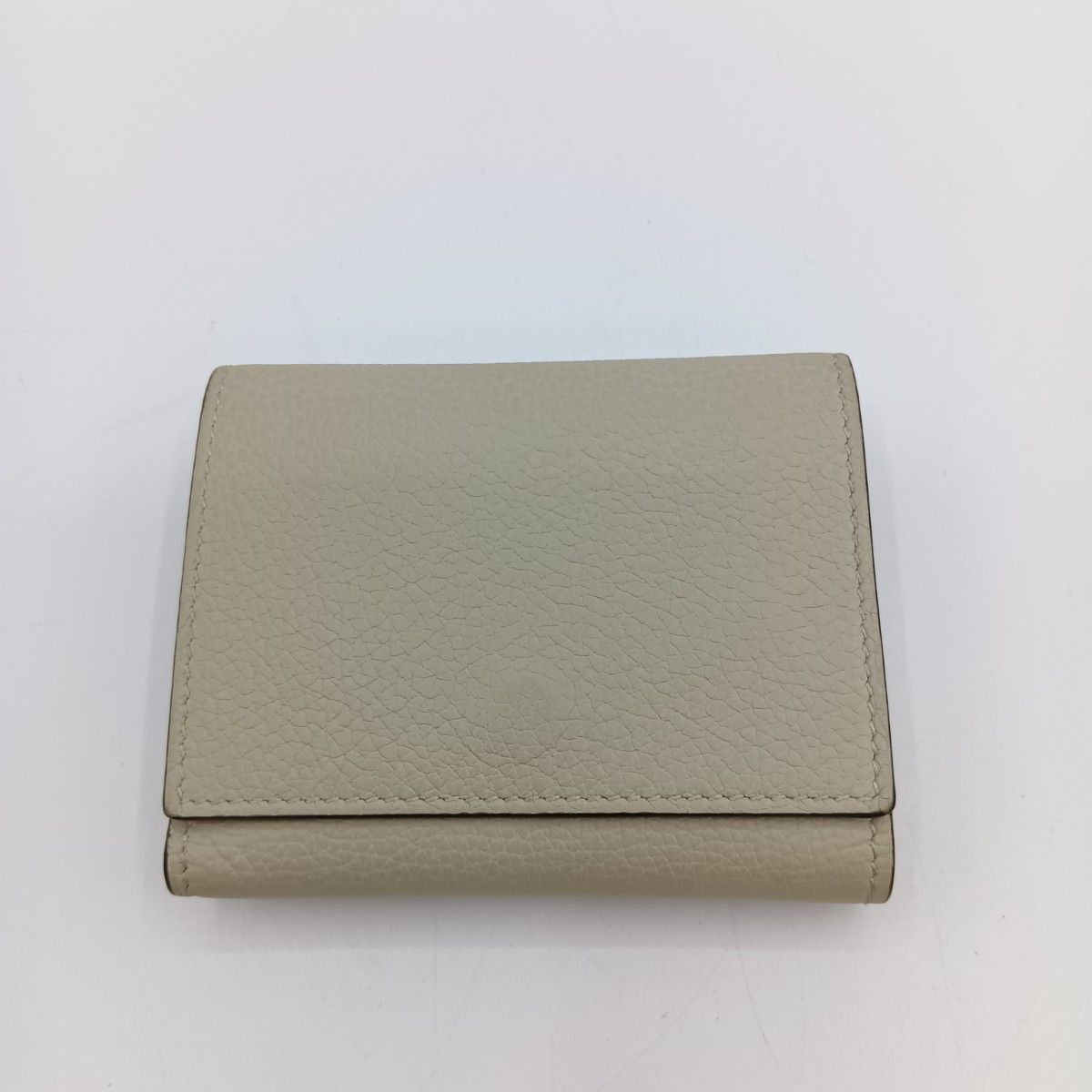 Gucci Embossed Logo Mini Wallet Trifold Ivory — view 3