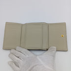 Gucci Embossed Logo Mini Wallet Trifold Ivory — view 4
