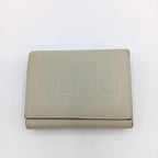 Gucci Embossed Logo Mini Wallet Trifold Ivory — view 2