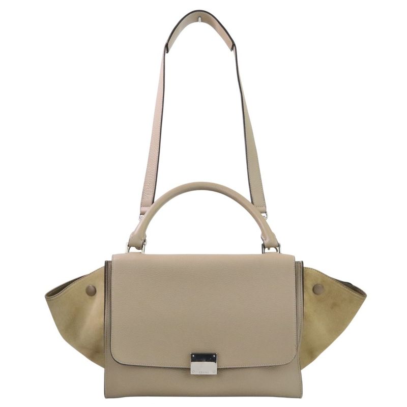 Celine Trapeze 2-Way Shoulder Bag Beige — view 2