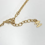 Chanel Coco Mark Perfume Bottle Motif Necklace B23 a Gold Black Resin GP — view 5