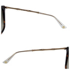 Gucci Brown Gold Metal Acetate 11 A3 F3 M Sunglasses — view 5