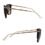 Gucci Brown Gold Metal Acetate 11 A3 F3 M Sunglasses — view 4