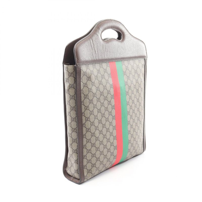 Gucci Tote Bag GG Supreme Beige Leather — view 2
