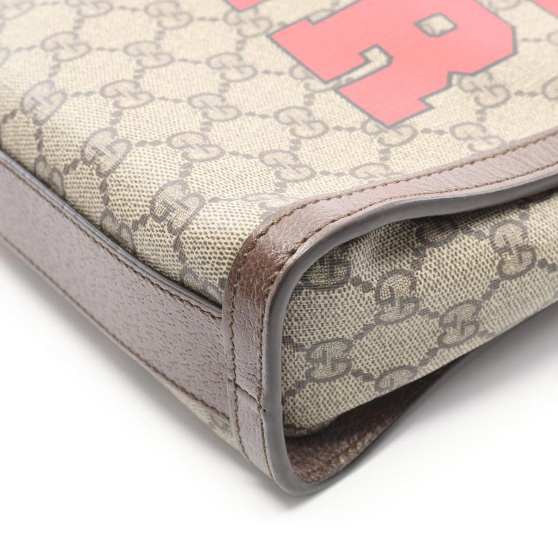 Gucci Tote Bag GG Supreme Beige Leather — view 6