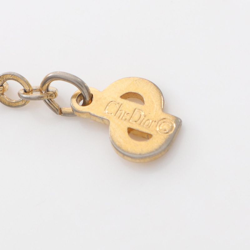 Christian Dior Necklace CD Logo Bag Motif GP — view 4
