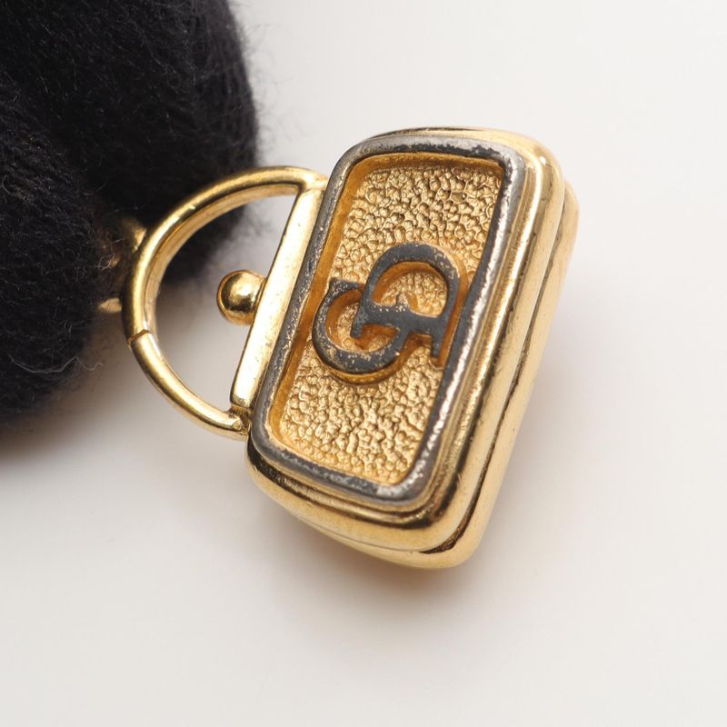 Christian Dior Necklace CD Logo Bag Motif GP — view 7
