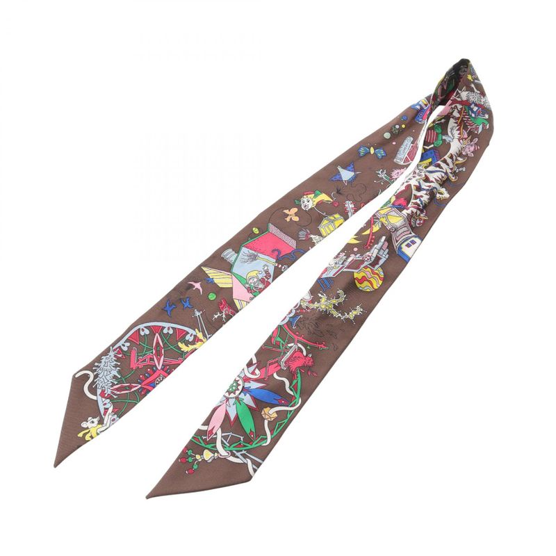 Hermes Scarf Twilly LA Folle Parade Silk — view 3