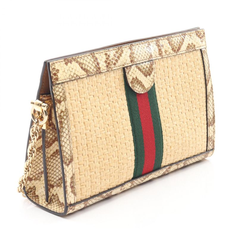 Gucci Shoulder Bag Ophidia Small Beige Exotic Cles Zur — view 2