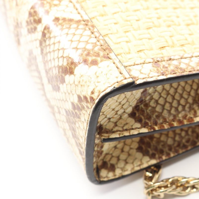 Gucci Shoulder Bag Ophidia Small Beige Exotic Cles Zur — view 6
