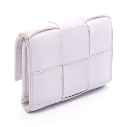 Bottega Veneta Cassette Maxi Intrecciato Small Trifold Flap Wallet Light — view 2