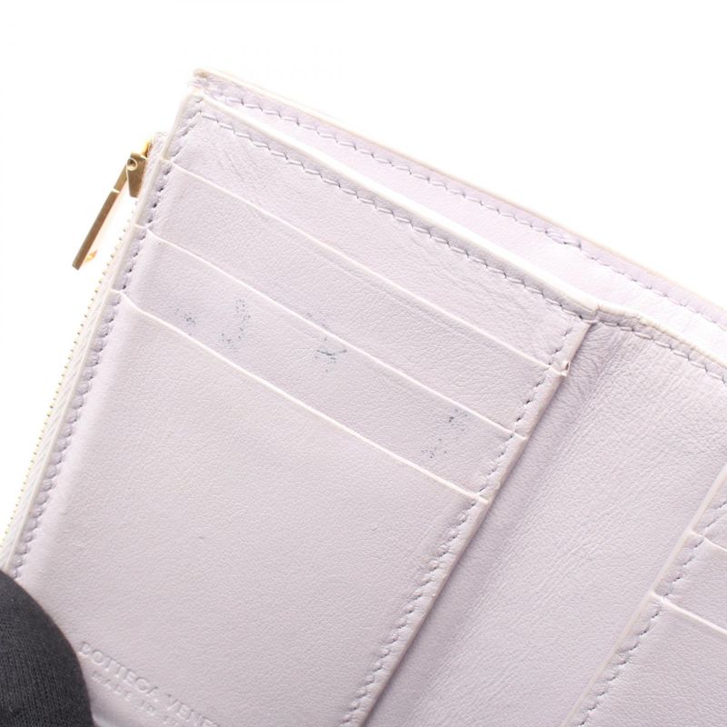 Bottega Veneta Cassette Maxi Intrecciato Small Trifold Flap Wallet Light — view 6