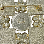 Chanel Brooch Corsage Gold Black Coco Mark Rhinestone — view 6