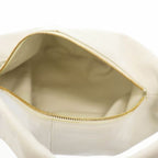 Bottega Veneta Double Knot Leather Mini Hand Bag Chalk Ivory White — view 8