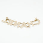 Chanel Brooch Corsage Gold Black Pin Logo — view 4