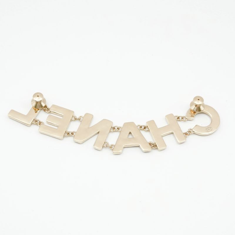Chanel Brooch Corsage Gold Black Pin Logo — view 4