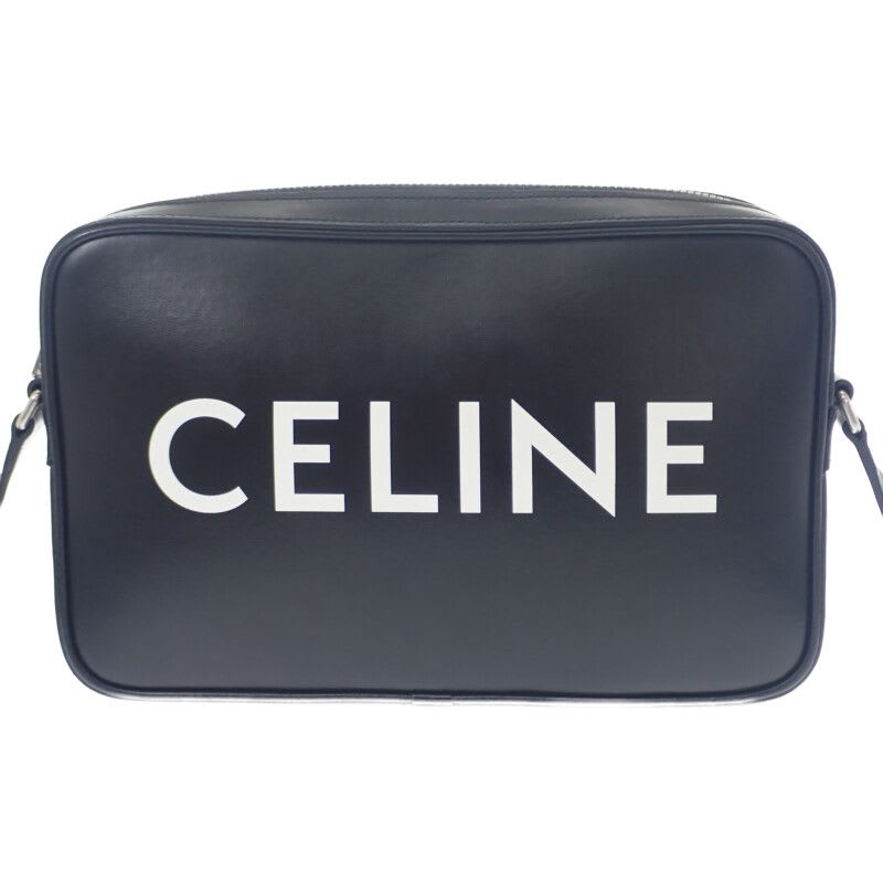 Celine Medium Messenger dot.38 si Shoulder Bag Calf Black Silver Hardware — view 3
