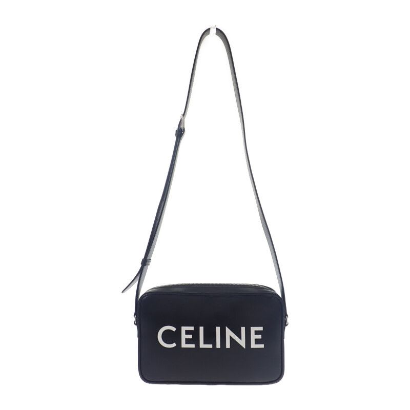 Celine Medium Messenger dot.38 si Shoulder Bag Calf Black Silver Hardware — view 8