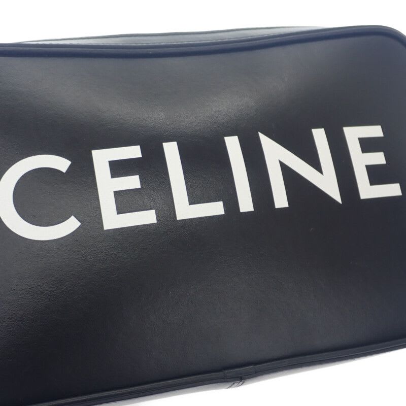 Celine Medium Messenger dot.38 si Shoulder Bag Calf Black Silver Hardware — view 9
