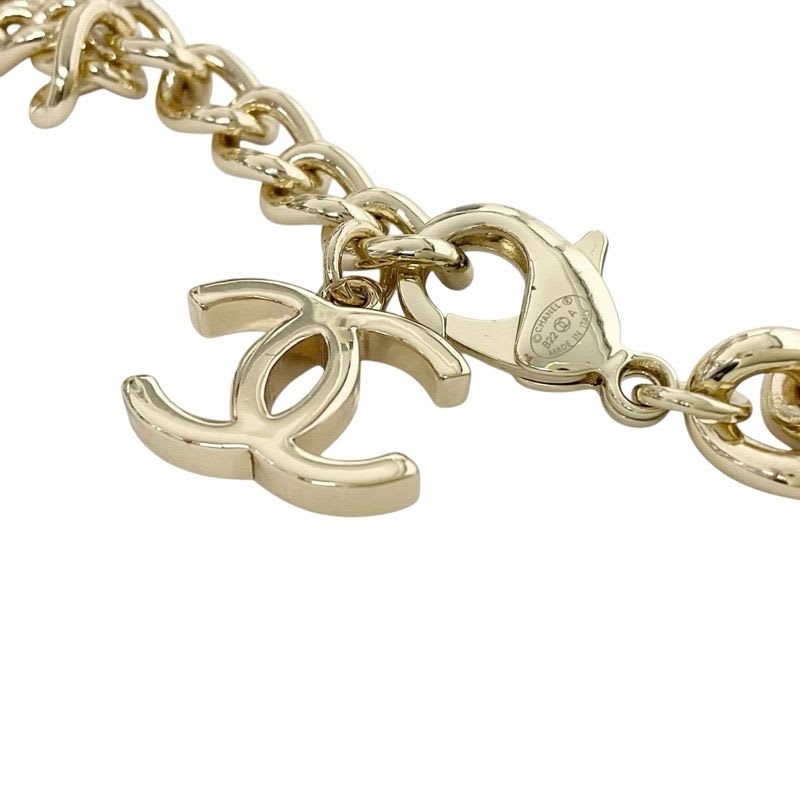 Chanel Choker Gold Black White Logo Coco Mark — view 6