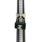 Chanel Ring Gold Black Quilted Bag Charm — view 6