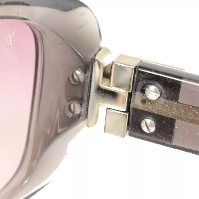 Louis Vuitton Sunglasses Purple Black Lame 30 Bs088 — view 8