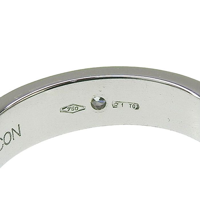 Gucci GG Icon Slim 5 P Diamond Ring 18K White Gold 750 9 — view 7